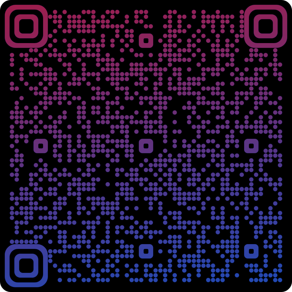 Skytel eSIM Australia QR code with pink gradient color